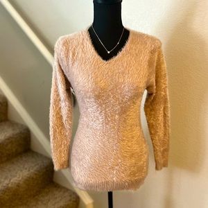 Tan Fuzzy Sweater